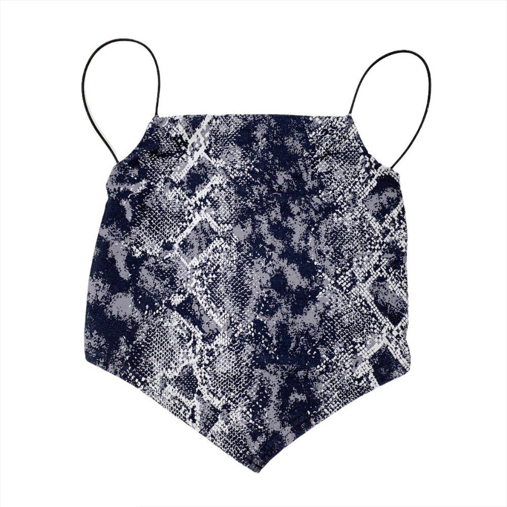 Vintage 90s y2k snakeskin backless crop top - Picture 5 of 6